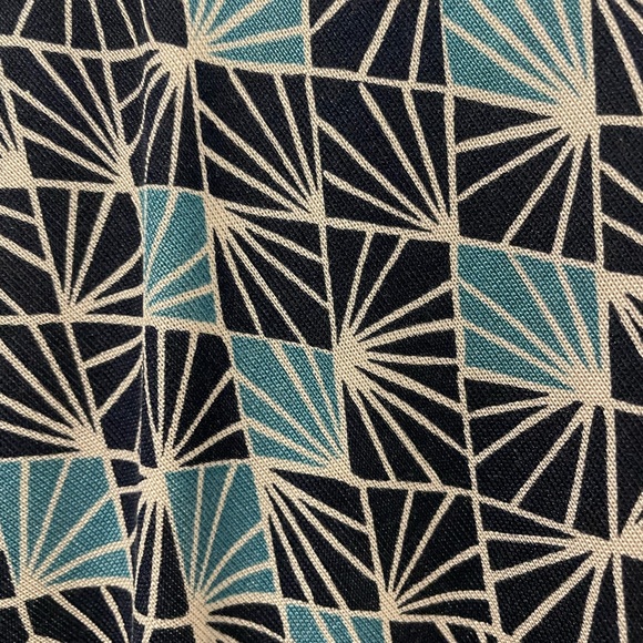 Diane von Furstenberg Blue Print Dress - size 6 EUC - Picture 5 of 7